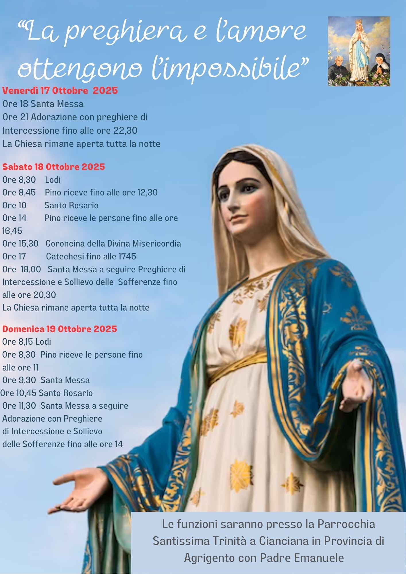 Padre EmanueleOttobre 2025